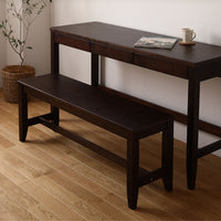 天然木 ベンチ単品 ブラウン