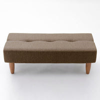 ダイニングソファ ベンチ ブラウン(ファブリック)