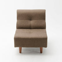 ダイニングソファ 1人掛けソファ ブラウン(ファブリック)