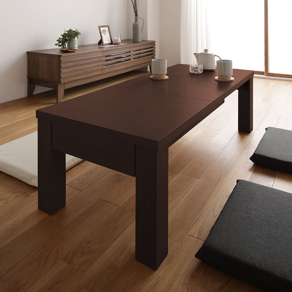 伸縮 折りたたみローテーブル(組立品)