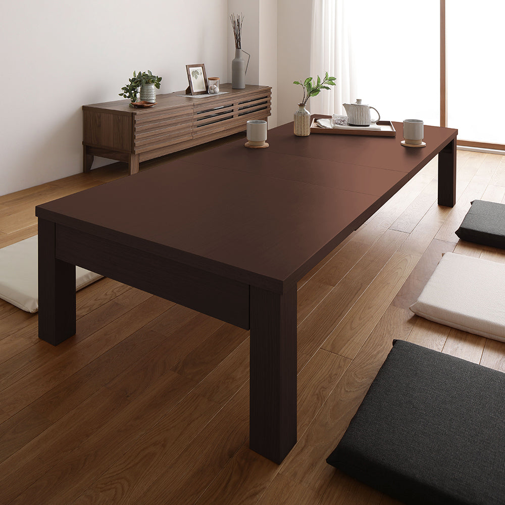 伸縮 折りたたみローテーブル(組立品)