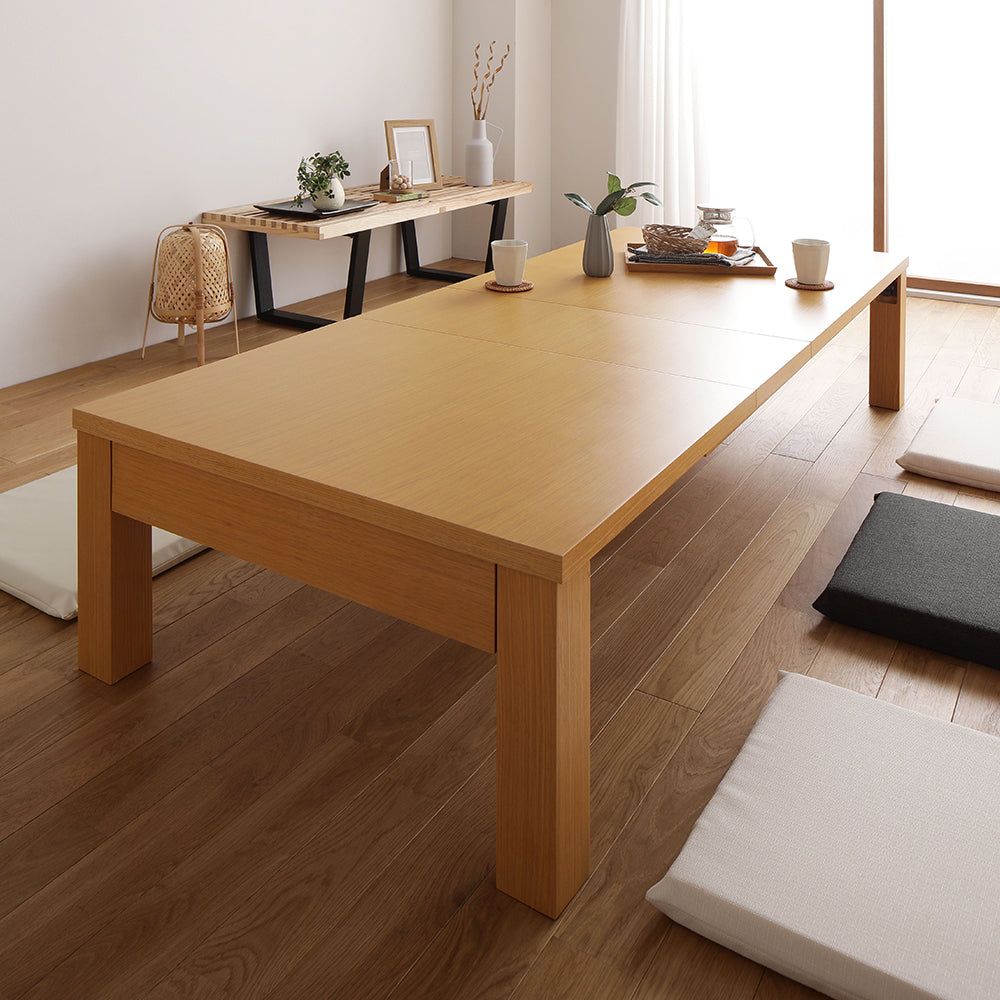 伸縮 折りたたみローテーブル(組立品)
