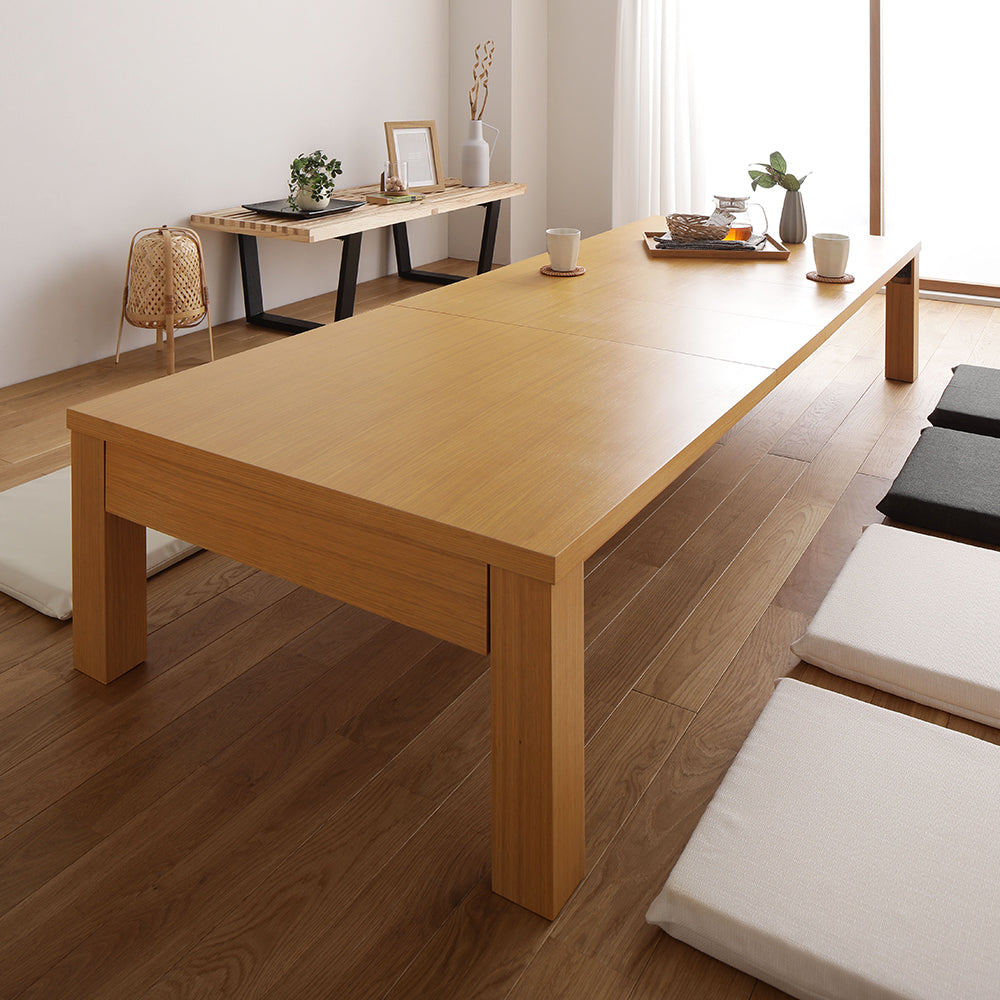 伸縮 折りたたみローテーブル(組立品)