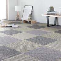 い草 ラグ カーペット 抗菌防臭 【江戸間】 グレー 江戸間2畳(約174×174cm) 裏貼りなし