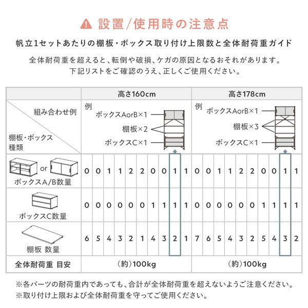 設置/使用時の注意点