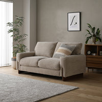 太畝コーデュロイソファ 『Belfa ベルファ』 2人掛けソファ単品 ベージュ