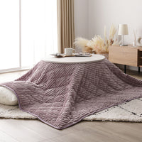 ニュアンスカラー クッションになるこたつ布団 単品(3WAYこたつ掛布団) パープル