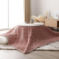 ニュアンスカラー クッションになるこたつ布団 単品(3WAYこたつ掛布団) ピンク