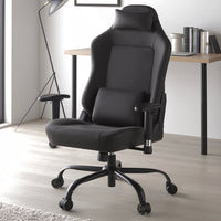 スエード調ファブリック ゲーミングチェア(スタンダード)『Morph モーフ』 ブラック