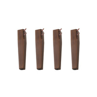 【専用脚単品】 オーバルエクステンションテーブル 『Elden エルデン』 高さ35.5cm ブラウン