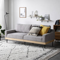 インテリアソファ 『SMUK スムク』 ソファ単品 3人掛け コーデュロイ グレージュ