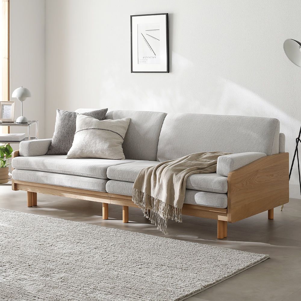 スライドソファベッド『Reinum レイナム』 3人掛け ライトベージュ