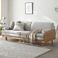 スライドソファベッド『Reinum レイナム』 3人掛け ライトベージュ