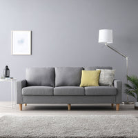3人掛け 洗える着替えソファ『&NAME アンドネーム』グレー