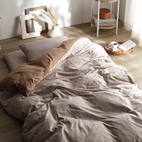 なめらかピーチスキン速乾 敷き布団用カバー 3点セット シングル モカ