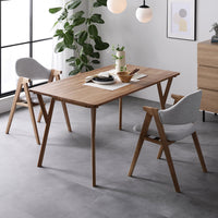 デザインダイニングセット 『D. ディードット』 3点セット ライトグレー