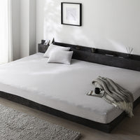 のびのび寝具セット 素材(ふっくらタオル) 『Palmoa パルモア』 ボックスシーツ+枕カバー ファミリーサイズ ライトグレー