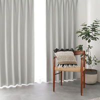 遮光率100% 完全遮光 遮熱 遮音 日本製 サイズが選べる 1級遮光カーテン 幅200cm ライトグレー(1枚入り)