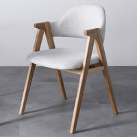 デザインダイニング チェア単品 『D. ディードット』 ライトグレー