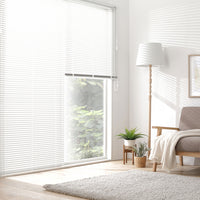 日本製 遮熱 アルミブラインド 無地 幅100cm (カーテンレール対応可) クリームホワイト