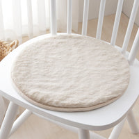 ふわふわのラビットファー調 チェアパッド ベージュ