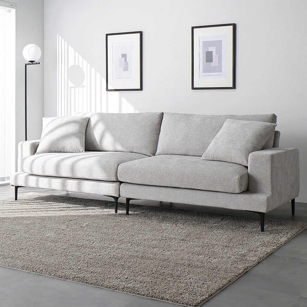 デザインソファ 『Wistiq ウィスティック』 4人掛けソファ単品 グレージュ