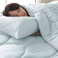 とろとろニット フル4点セット 『Mermin マーミン』 掛け布団+敷きパッド+枕+枕カバー ミント