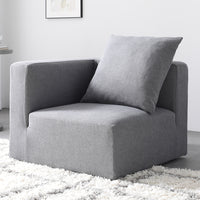 モダンデザインシステムソファ 『Likem ライクム』 コーナー単品 スレートグレー