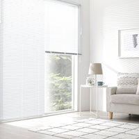 日本製 遮熱 アルミブラインド 無地 幅180cm (カーテンレール対応可) スノーホワイト
