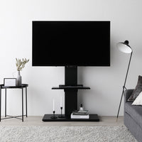 テレビスタンド 『Fliyga フリーガ』左右首振りタイプ ハイタイプ ブラック 32~65型対応 震度7試験クリア