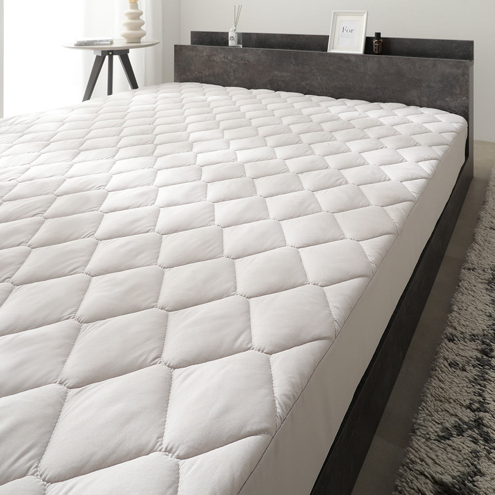 ピーチスキン ボックスシーツ 単品 『umowell ウモウェル』 グレージュ