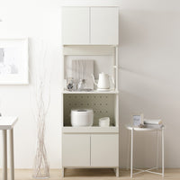 異素材MIX キッチンボード 『Liora リオラ』 60cm幅 ホワイト