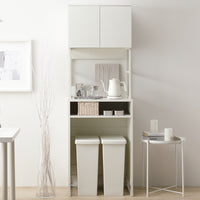 異素材MIX キッチンボード ゴミ箱収納 『Liora リオラ』 60cm幅 ホワイト