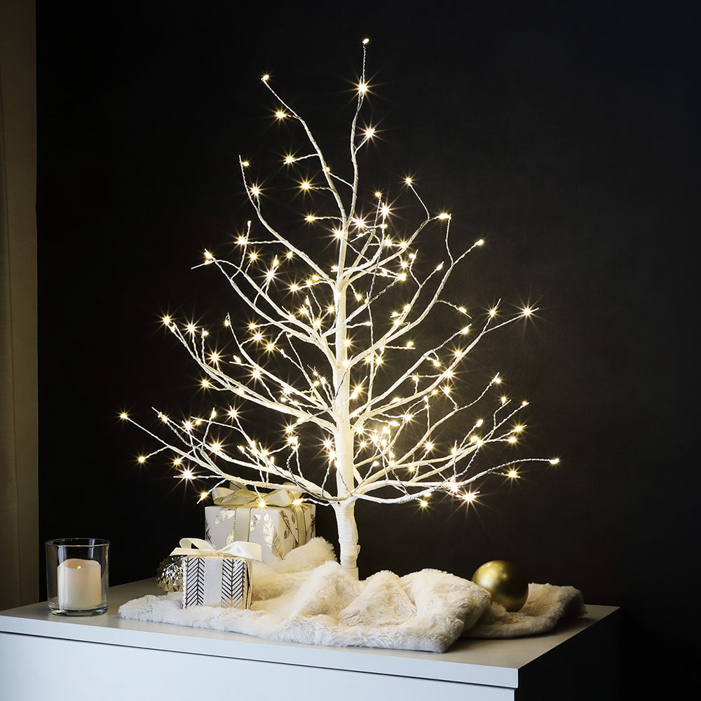 【クリスマス】 ノーブルブランチツリー(フラッシュ仕様 LED ・ 自動タイマー) 高さ約60cm
