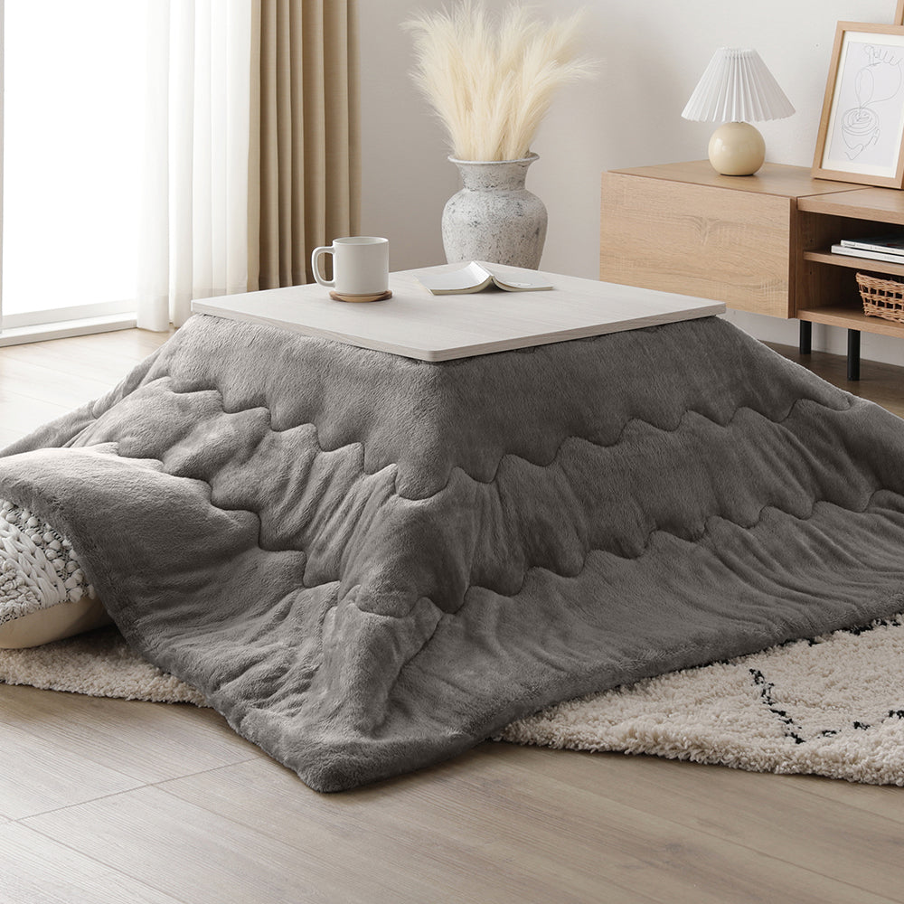 正方形(約60×60cm):ホワイトウォッシュ/ナチュラル・グレー