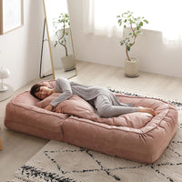 フレキシブルリクライニングソファベッド 3WAY ダスティピンク