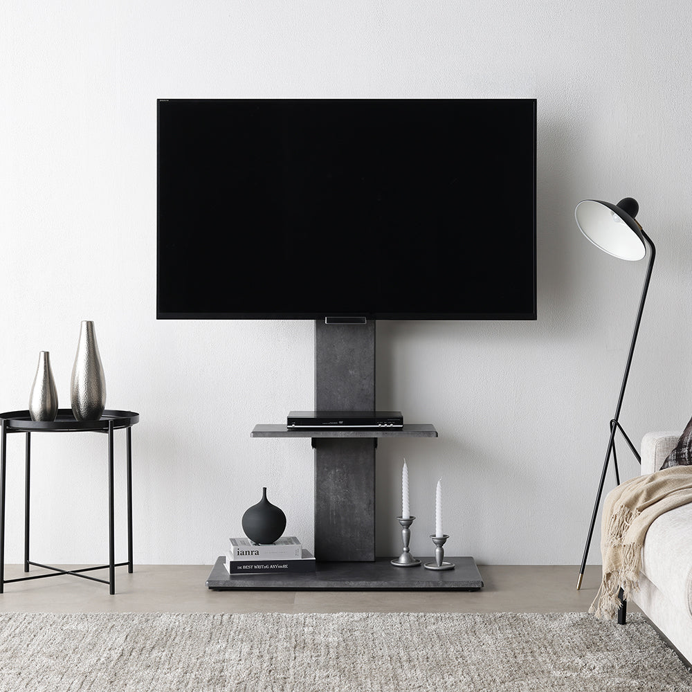 テレビスタンド 『Fliyga フリーガ』 ハイタイプ ストーングレー 32~65型対応 震度7試験クリア
