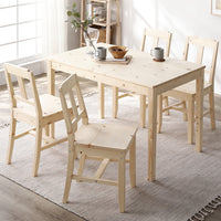 パイン材ダイニング 5点セット(幅115cm)『Myon ミオン』 ナチュラル