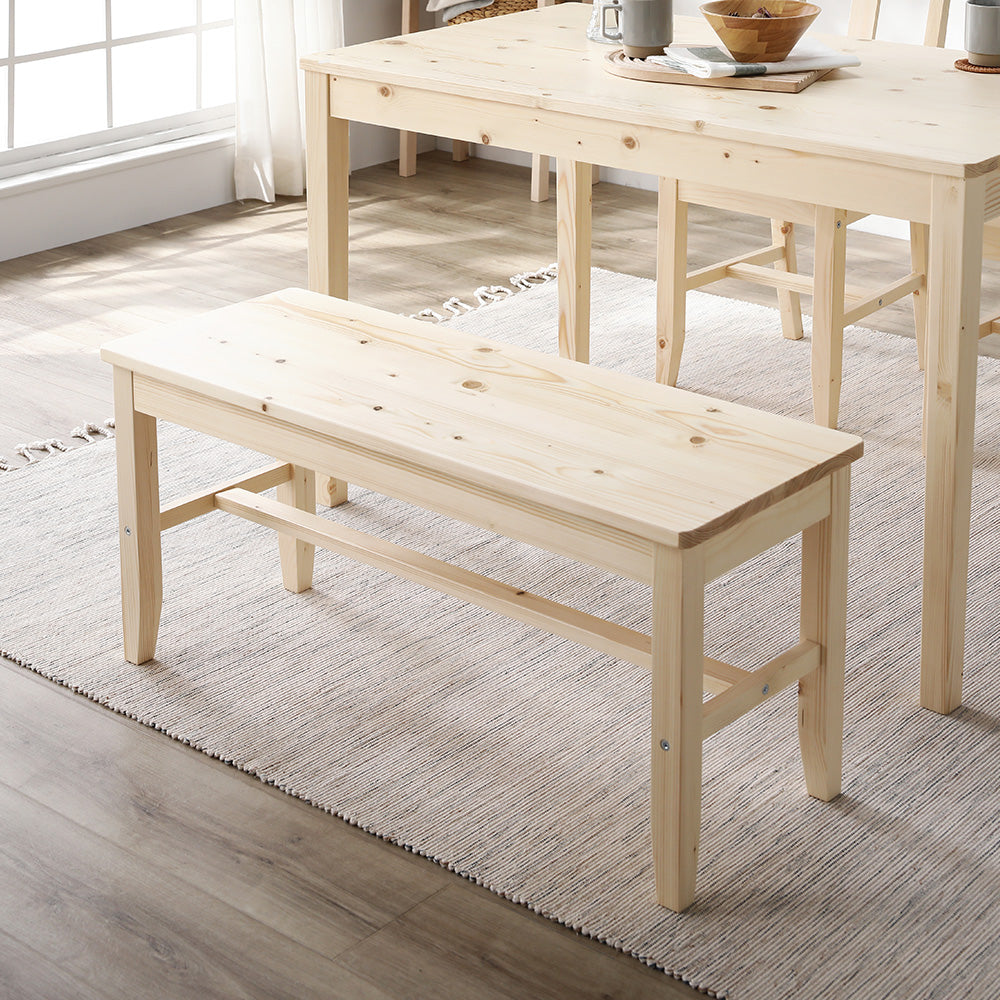 パイン材を使用したぬくもりあるダイニングセット・ベンチ単品・ナチュラル
