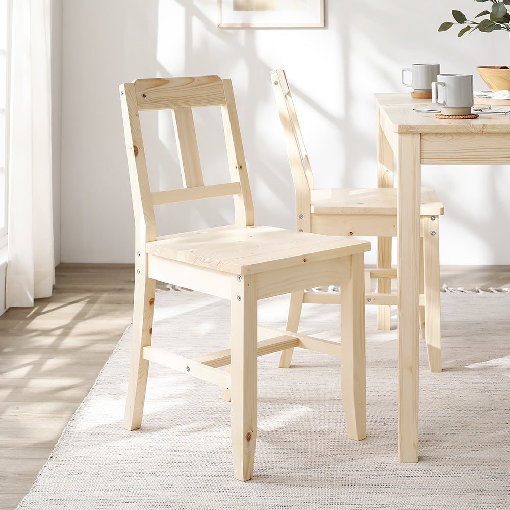 パイン材を使用したぬくもりあるダイニングセット・チェア単品・ナチュラル