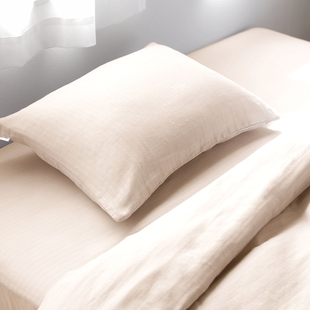 ふんわり ダブルガーゼ 抗菌防臭加工 綿100% 枕カバー 単品・ベージュ