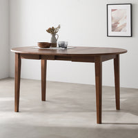 オーバルエクステンションテーブル 『Elden エルデン』 高さ約72cm ブラウン