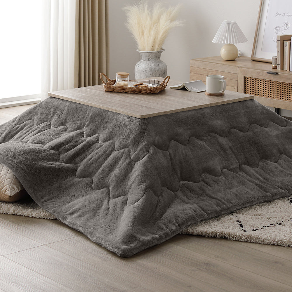 正方形(約75×75cm):グレージュ/ウォールナット・グレー