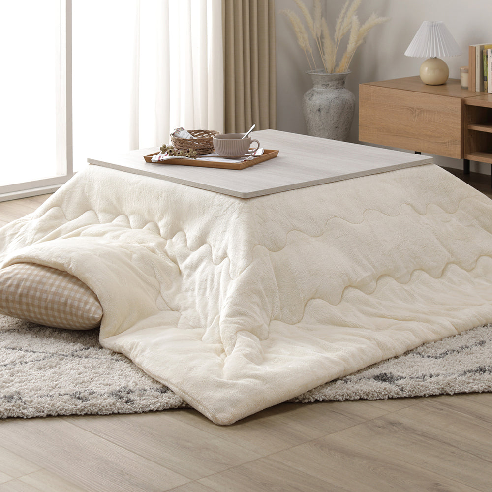 正方形(約75×75cm):ホワイトウォッシュ/ナチュラル・アイボリー