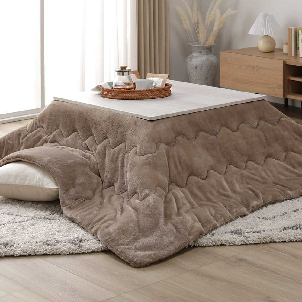 正方形(約75×75cm):ホワイトウォッシュ/ナチュラル・ベージュ