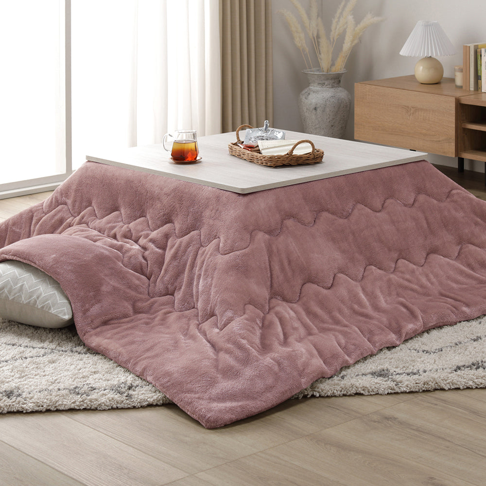 正方形(約75×75cm):ホワイトウォッシュ/ナチュラル・ピンク