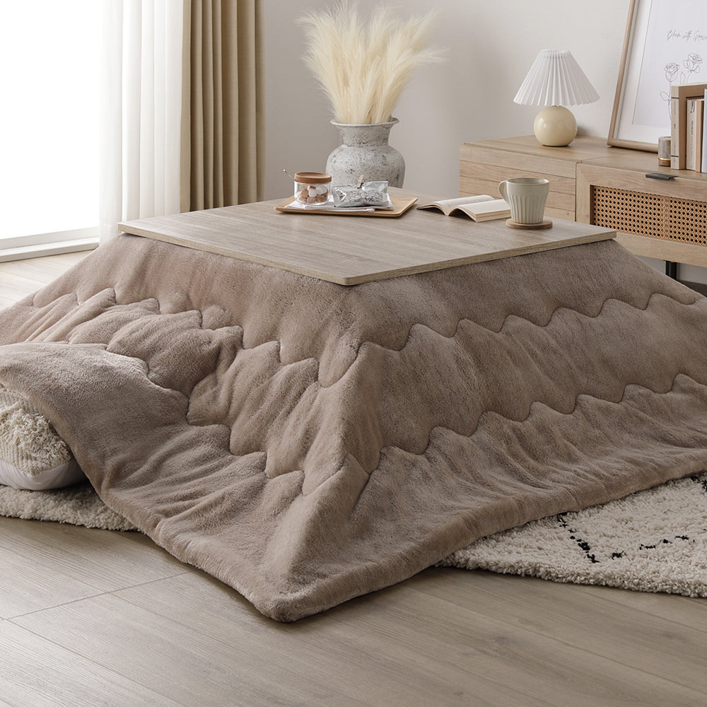 正方形(約75×75cm):グレージュ/ウォールナット・ベージュ