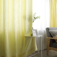 【日本製】天然素材 上質リネン100%カーテン 幅100cm(幅100cm×2枚入り) イエロー