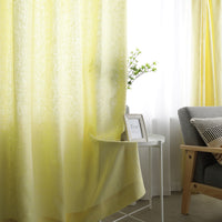 【日本製】天然素材 上質リネン100%カーテン 幅200cm(1枚入り) イエロー