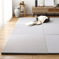 水拭き可 軽量 い草風 置き畳 ユニット畳 82cm幅 【単色】【1枚(単品)】ライトグレー